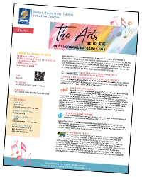 Arts Instructional Materials Fair Flyer