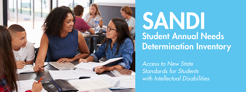 SANDI. Student Annual Needs Determination Inventory. Access to New State Standards for Students with Intellectual Disabilities