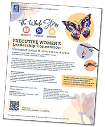 Executive Women's Leadership Convention flyer