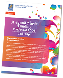 Arts and Music Funding Flyer