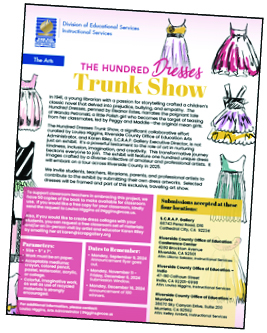 100 Dresses Trunk Show Flyer