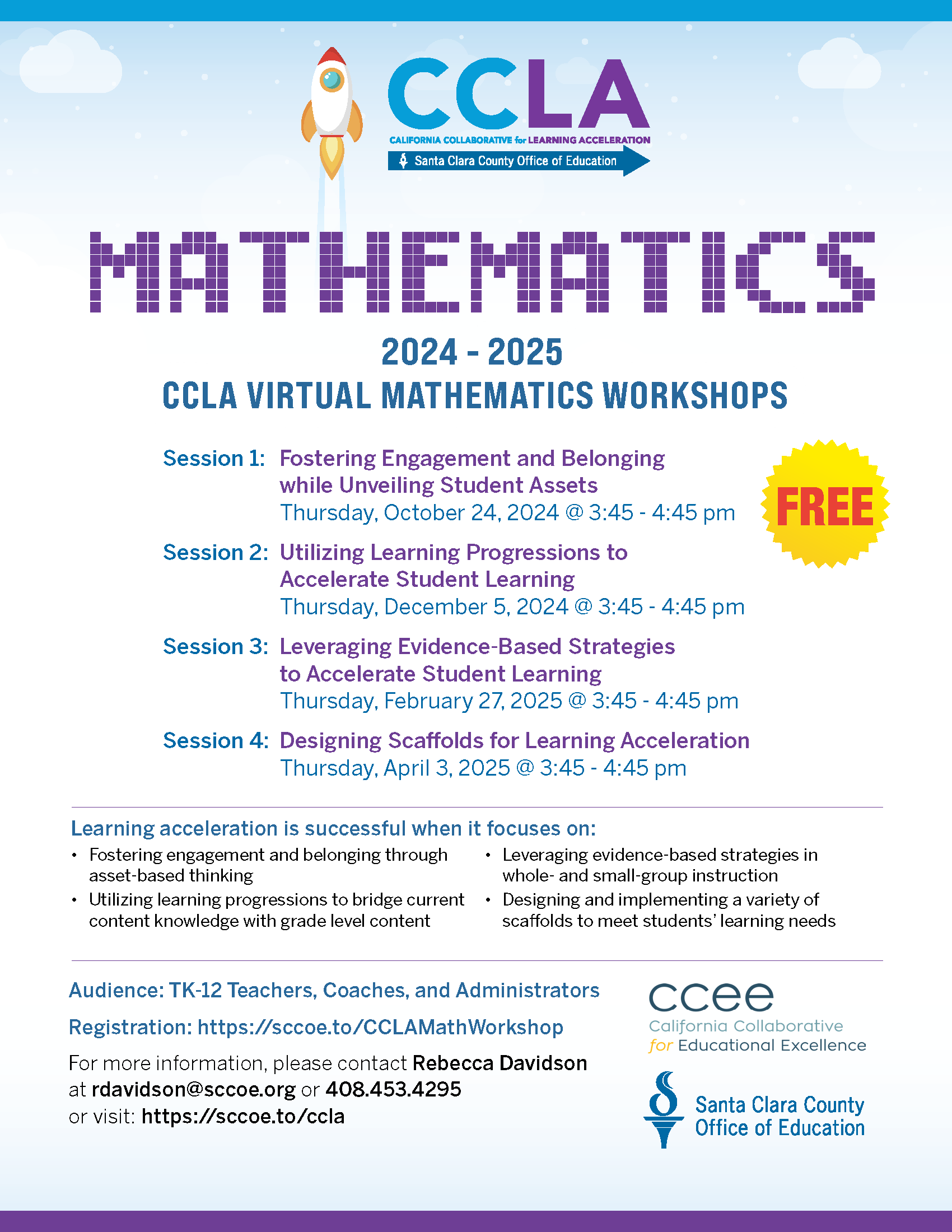 CCLA Mathematics Flyer