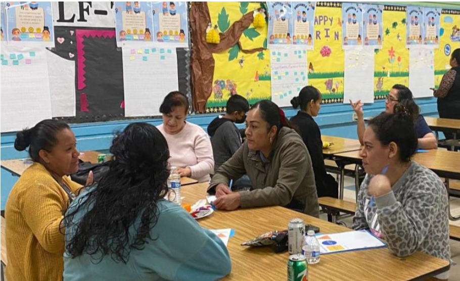 Parents meeting with Administrators