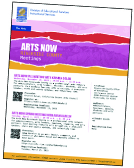 Arts Now Flyer