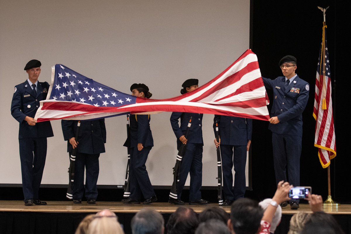 Elsinore High School Flying Tigers Retiring of Flag