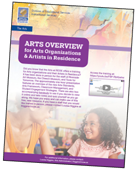 Arts Organizations Training Flyer